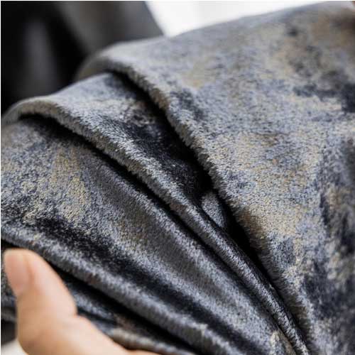 grey velvet curtain fabric