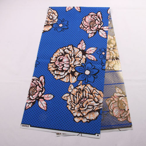 100 polyester african wax print fabric