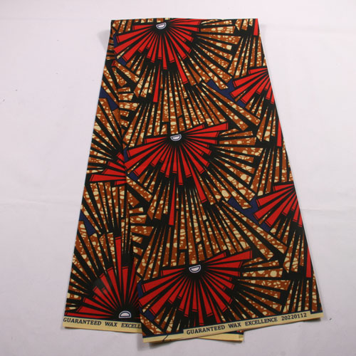 hollandais ankara wax gold super fabric