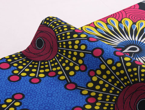 100% Cotton Africa Wax Fabric Hollandais Ankara Wax Gold Super Fabric For Garment