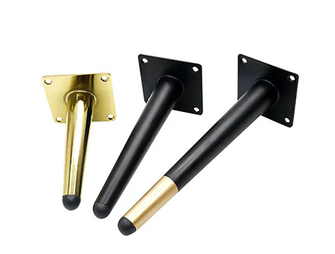 Hot Sale Custom Black And Golden Sofa Foot Table Chair Decorative Metal Furniture Legs For Chair Cabinet Table Bed