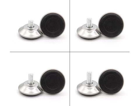 Toco Black Antique Cast Iron Chrome Square Caps Folding Vintage Iron Sofa Adjustable Gold Furniture Legs Stainless