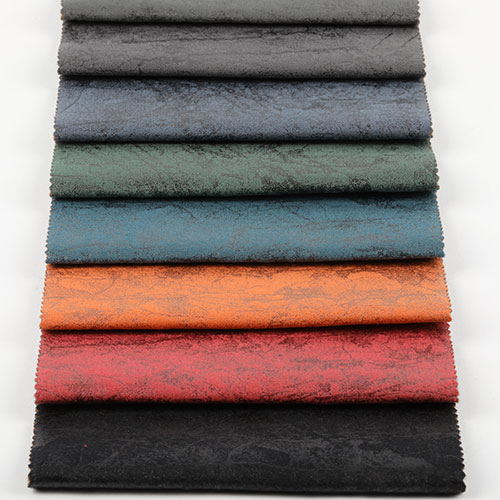 sofa leather look fabric printed