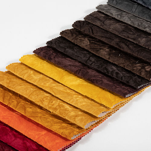 crumpled velvet fabric bonded with tc