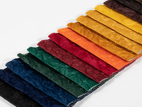 Poly Knitted Spandex Crushed Velour Velvet Fabric For Decorate