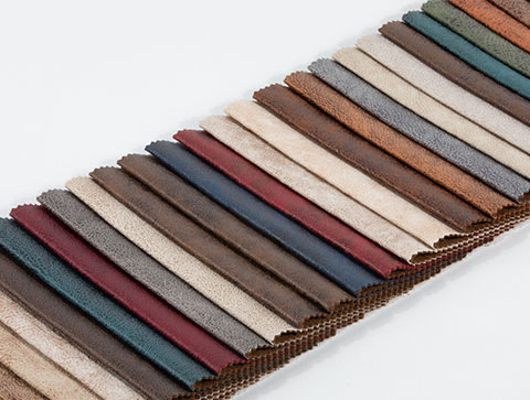 100% Polyester Bronzed Velvet Sofa Fabrics Faux Leather Look Upholstery Fabric Luxury For Living Room