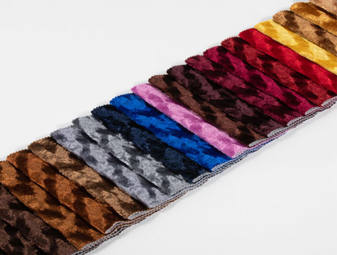 Polyester Crush Velvet Upholstery Satin Fabric